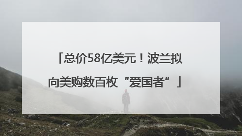 总价58亿美元！波兰拟向美购数百枚“爱国者”