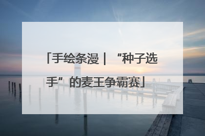 手绘条漫｜“种子选手”的麦王争霸赛