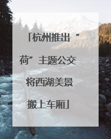 杭州推出“荷”主题公交 将西湖美景搬上车厢