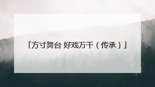 方寸舞台 好戏万千（传承）