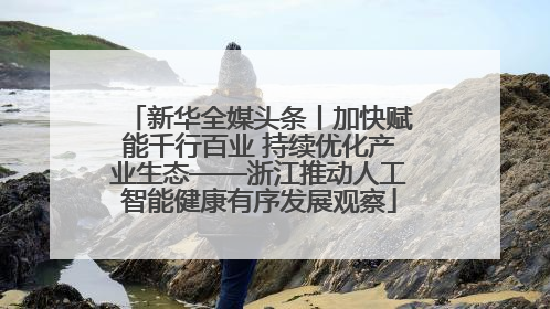 新华全媒头条丨加快赋能千行百业 持续优化产业生态——浙江推动人工智能健康有序发展观察