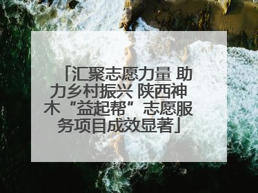 汇聚志愿力量 助力乡村振兴 陕西神木“益起帮”志愿服务项目成效显著