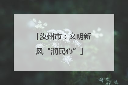 汝州市：文明新风“润民心”