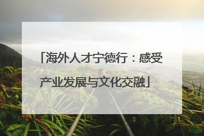 海外人才宁德行：感受产业发展与文化交融