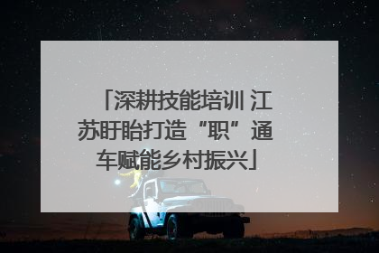 深耕技能培训 江苏盱眙打造“职”通车赋能乡村振兴