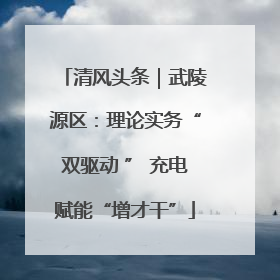 清风头条｜武陵源区：理论实务“双驱动 ” 充电赋能“增才干”