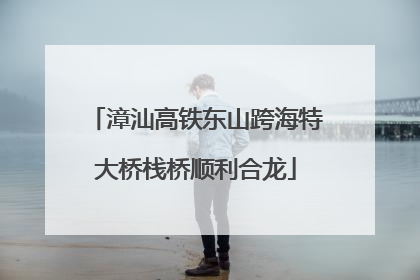 漳汕高铁东山跨海特大桥栈桥顺利合龙