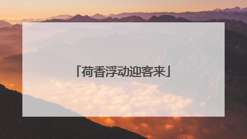 荷香浮动迎客来