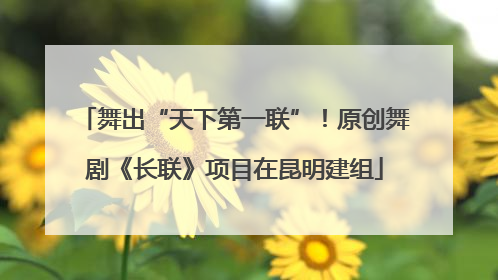 舞出“天下第一联”！原创舞剧《长联》项目在昆明建组