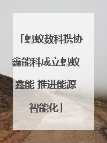 蚂蚁数科携协鑫能科成立蚂蚁鑫能 推进能源智能化
