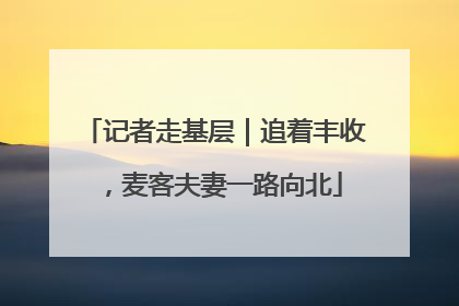 记者走基层｜追着丰收，麦客夫妻一路向北