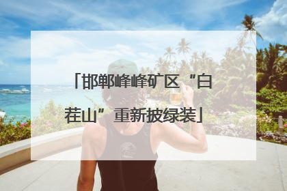邯郸峰峰矿区“白茬山”重新披绿装