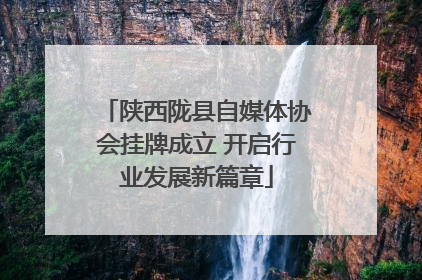 陕西陇县自媒体协会挂牌成立 开启行业发展新篇章