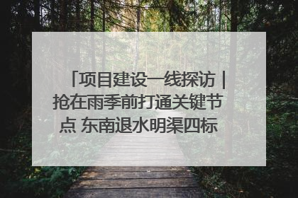 项目建设一线探访｜抢在雨季前打通关键节点 东南退水明渠四标段项目顺利完工