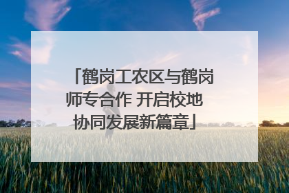 鹤岗工农区与鹤岗师专合作 开启校地协同发展新篇章