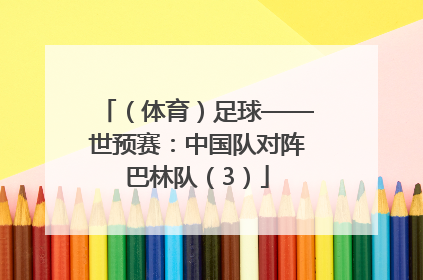 （体育）足球——世预赛：中国队对阵巴林队（3）