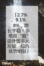 2.7%、9.1%、8%，增长平稳！多维度“数”读外贸多元发展、综合优势明显