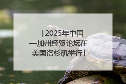 2025年中国—加州经贸论坛在美国洛杉矶举行