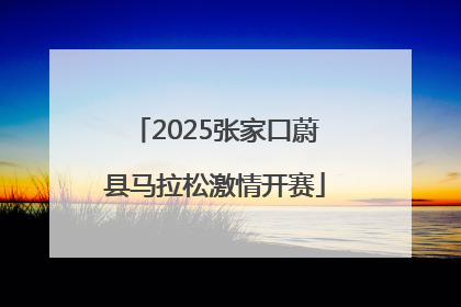 2025张家口蔚县马拉松激情开赛