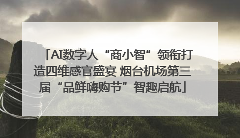 AI数字人“商小智”领衔打造四维感官盛宴 烟台机场第三届“品鲜嗨购节”智趣启航